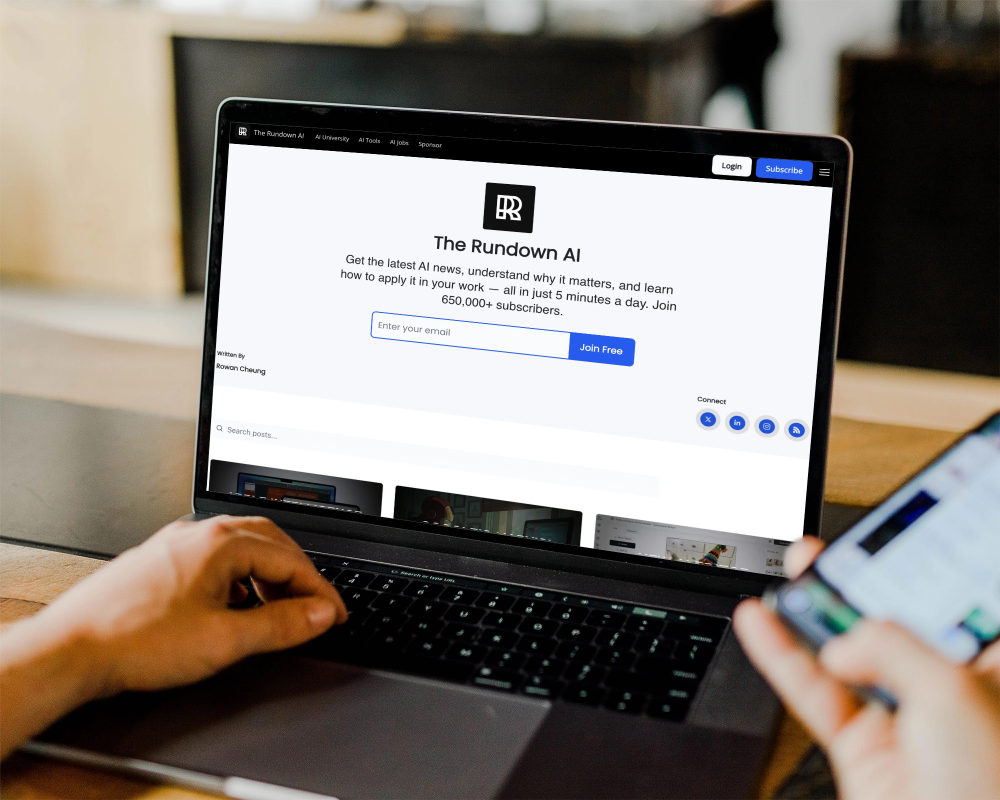 The Rundown AI newsletter